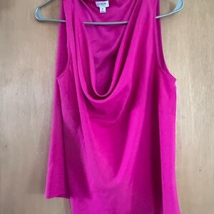J. Crew Fuchsia Sleeveless Blouse